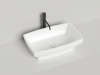 Раковина из искусственного камня S-Sense Salini Gloria 1102104G 60х40 накладная цвет белый без отверстий под смеситель